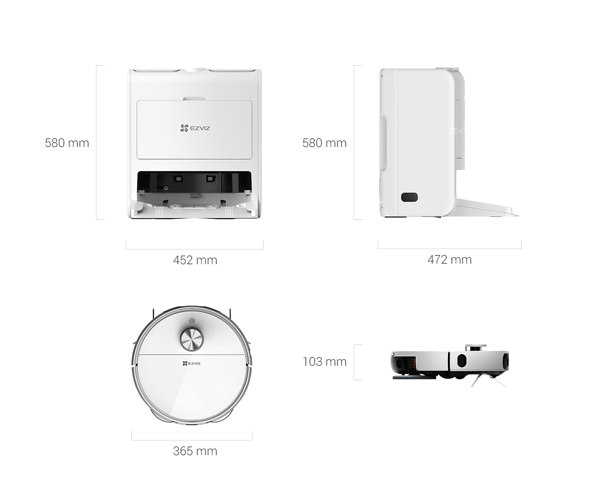 Tổ hợp Robot hút bụi và lau nhà EZVIZ RS2 (CS-RS2-TWT2)